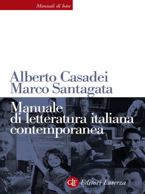 cover image of Manuale di letteratura italiana contemporanea